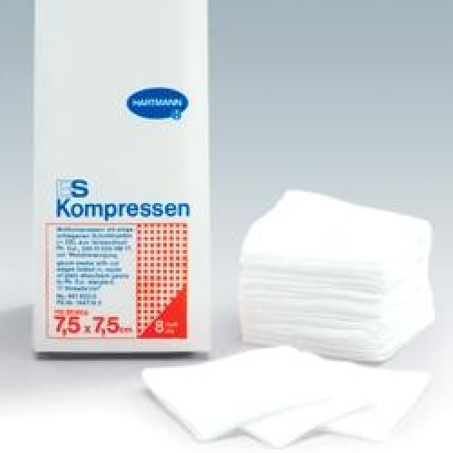 ES-Kompressen 7,5 cm x 7,5 cm 8-fach, unsteril 100St 