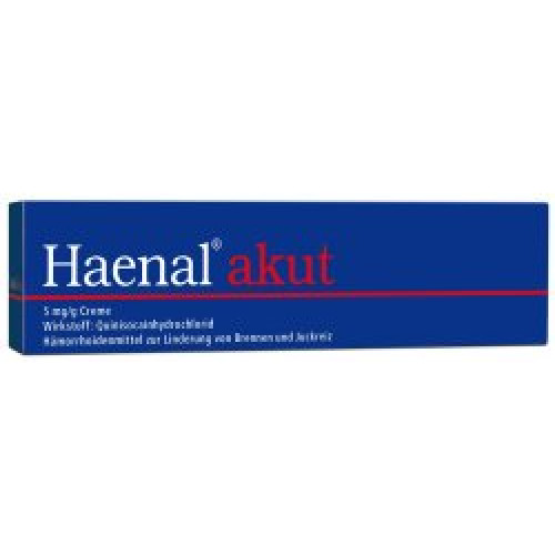 Haenal akut Creme - zugelassen bei Hämorrhoiden 50g 