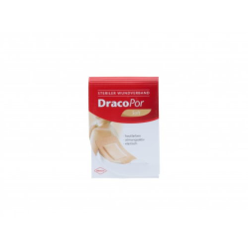 Dracopor soft hautfarben 3,8 x 3,8 cm steril 50St 