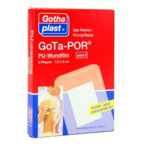 GoTa-POR PU Wundfilm Pflaster 10 x 6 cm, steril 5St 