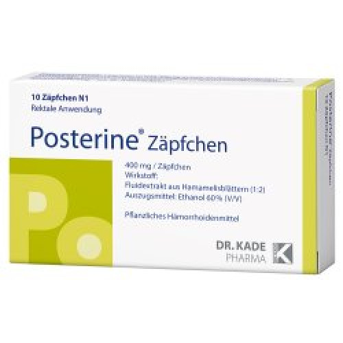 Posterine Zäpfchen mit Hamamelis 10St 