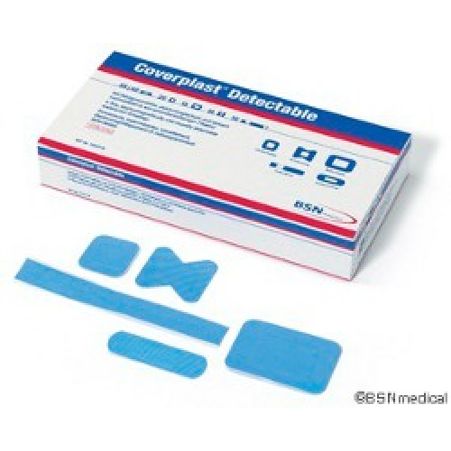 Coverplast Detectable Pflaster steril 2x16 cm blau 50St 