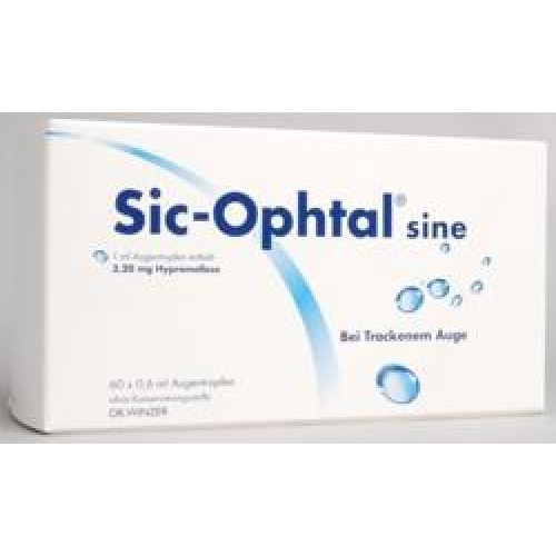 Sic-Ophtal sine Augentropfen Einzeldosispipetten 60x0,6ml