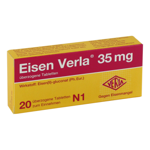 Eisen Verla 35 mg überzogene Tabletten 20st