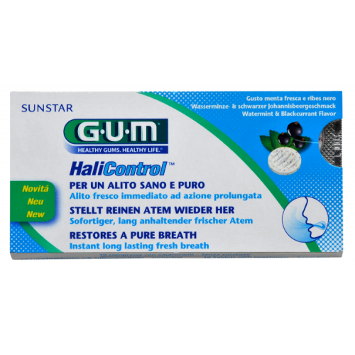 GUM HaliControl Lutschtabletten, Wasserminze + schwarze Johannisbeere 10 St.