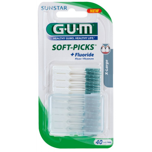 GUM Soft-Picks x-large 40 St. + Etui
