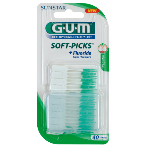 GUM Soft Picks, regular 40 St. + Etui
