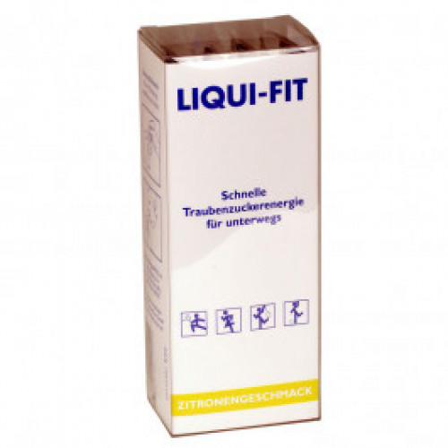 Liqui-Fit Zitronengeschmack - flüssige Traubenzuckerenergie / 12 Beutel