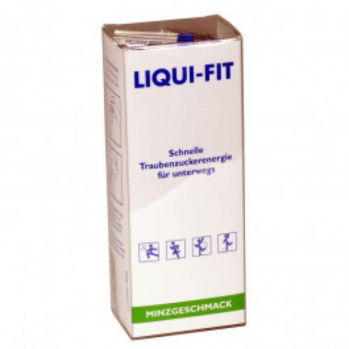 Liqui-Fit Minzgeschmack - flüssige Traubenzuckerenergie / 12 Beutel