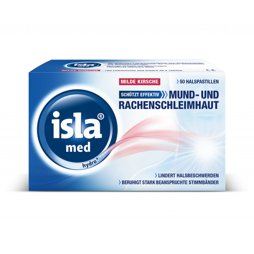 isla Med hydro+ Pastillen milde Kirsche 50 St.