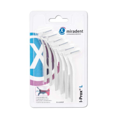 miradent Interdentalbürste I-Prox L 0,6 mm weiß 6St 