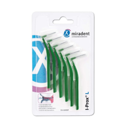 miradent Interdentalbürste I-Prox L 0,7 mm grün 6St 