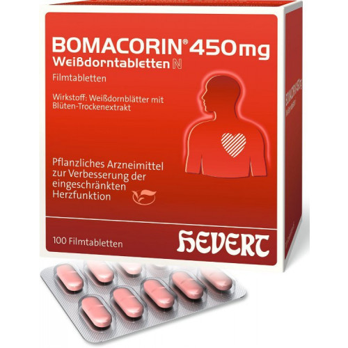 BOMACORIN 450 mg Weißdorntabletten N 100 St