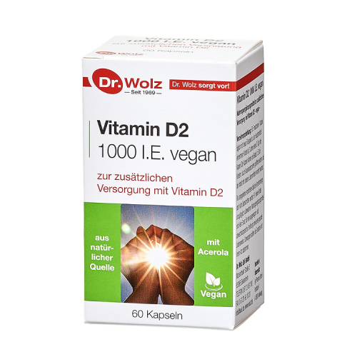 VITAMIN D2 1000 I.E. vegan Dr. Wolz Kapseln 60 St.