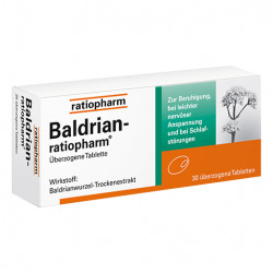 BALDRIAN RATIOPHARM überzogene Tabletten 30 St