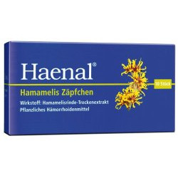 Haenal Hamamelis Zäpfchen - zugelassen bei Hämorrhoiden 10St 