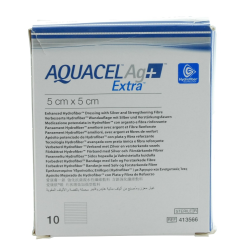AQUACEL Ag+ Extra Wundauflagen 5 x 5 cm 10St