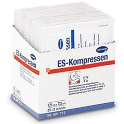 ES-Kompressen 7,5 cm x 7,5 cm 12-fach, steril Großpackung 10x10St 