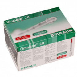 Omnican 20 Insulin-Spritze - 0,30 x 8mm 0,5ml U-40 / 100 Stück
