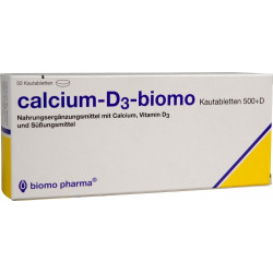 Calcium-D3-biomo Kautabletten 500 + D 50 St.