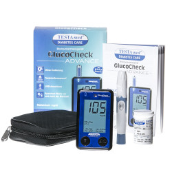 TESTAmed GlucoCheck ADVANCE Blutzuckermesgerät / mg/dl