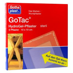 GoTac L HydroGel-Pflaster 10 x 10 cm steril 5St 