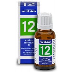 Biochemie Orthim Globuli 12 Calcium sulfuricum D6 15g