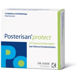 Posterisan protect Zäpfchen mit Mulleinlage0 10St