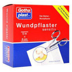 Gothaplast Wundpflaster sensitiv 5 m x 6 cm 1St