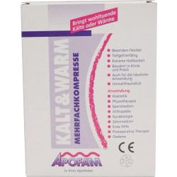 Apofam Kalt & Warm Mehrfachkompresse 12 x 28 cm mit Bandage
