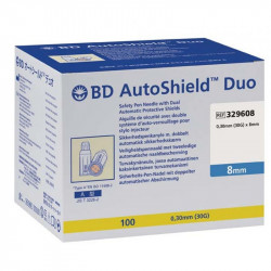 BD AutoShield Duo  Sicherheits-Pen-Nadeln 30G 8mm / VPE 100 St.
