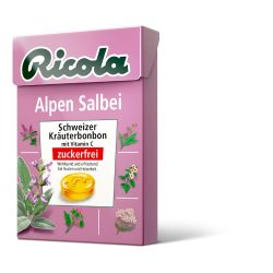 Ricola Alpen Salbei Bonbons, ohne Zucker 50g 