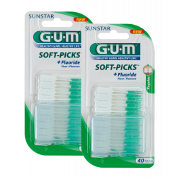 GUM Soft-Picks regular Doppelpack 2 x 40 St.