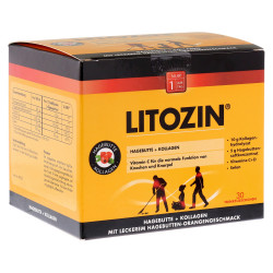 LITOZIN Hagebutte+Kollagen Trinkfläschchen 30 x 25 ml