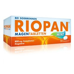 Riopan Magen Tabletten Mint 800 mg Kautabletten 50St 
