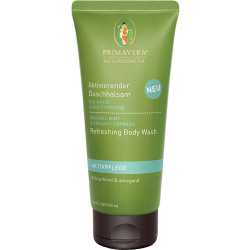 Primavera Aktivierender Duschbalsam Bio Minze & Bio Zypresse 200ml