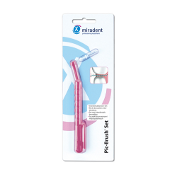miradent Pic-Brush Interdentalbürsten Set pink 1St 