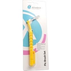 miradent PIC-Brush Interdentalbürsten Set gelb 1St 