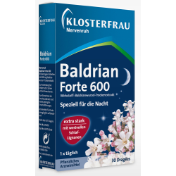Klosterfrau Nervenruh Baldrian forte 600 Tabletten überzogen 30St 
