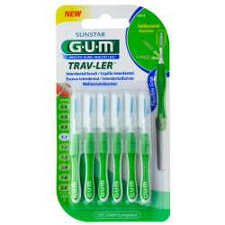 GUM TRAV-LER Interdentalbürsten 1,1 mm Tanne, grün 6St 