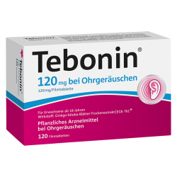 Tebonin 120 mg bei Ohrgeräuschen Filmtabletten 120St