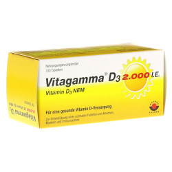 Vitagamma D3 2.000 I.E. Vitamin D3 NEM Tabletten 100 St.