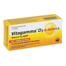 Vitagamma D3 5.600 I.E. NEM Tabletten 50 St.